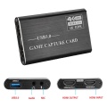 4K HDMI to USB 3.0 1080P Video Capture Card for OBS Game Live Streaming Plug and Play Without Driver Software(Gray)