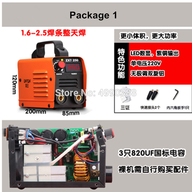 For free 250A 110-250V Compact Mini MMA Welder Inverter ARC Welding Machine Stick Welder