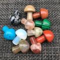 Natural crystal stone mixed Gemstone Crystal Mushroom Carving For Decoration