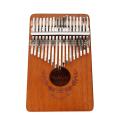 Muspor 17-keys Mahogany Kalimba Finger Thumb Piano Mbira Sanza Garland Style Thumb Piano Finger Keyboard Musical Instrument