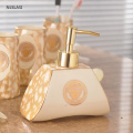 European Style Ceramic Bathroom Set Home Hotel Toiletries Kit Mouth Cup Soap Dish Toothbrush Holder Lotion Bottle Decorations
