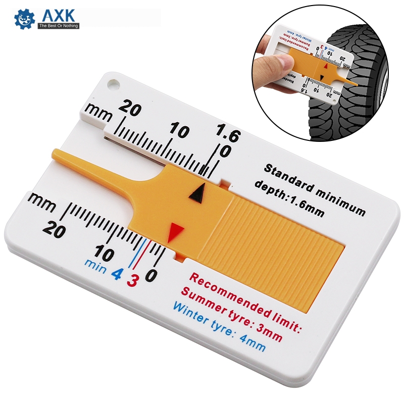 Measure Tool Measrement Supplies 0-20mm Indicator Metalworking Auto Car Tyre Read Depthometer Depth Gauge Page Motorcycle