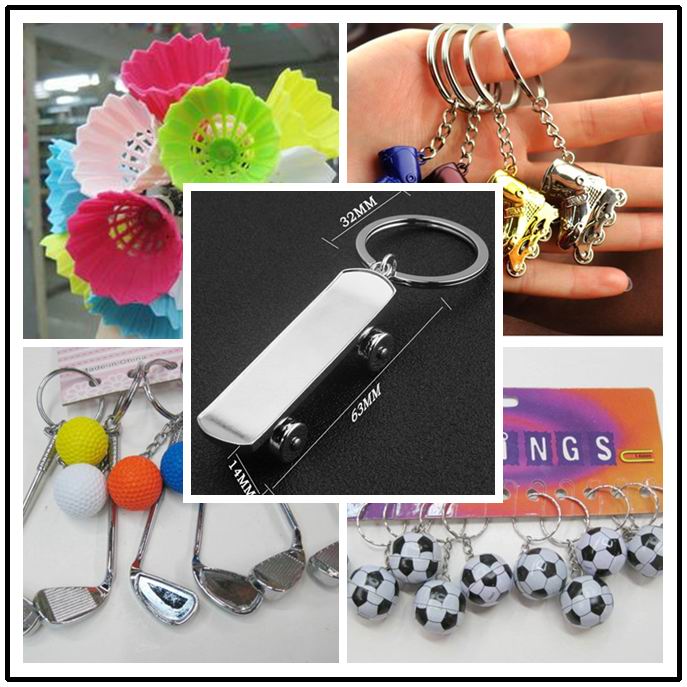 Tennis bag Pendant plastic mini tennis ball key chain small Ornaments sport advertisement keychain fans souvenirs key ring