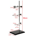 1 Set High Retort Stand Iron Stand 50CM With Clamp Clip Laboratory Ring Stand School Education Supplies Educational Equipment