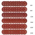 60PCS 5 Inch Sanding Discs Sandpaper Assorted 60 80 120 180 240 320 Grits For Power Ran Track Sanders