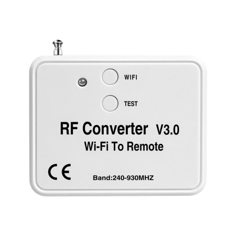 Universal WiFi To Radio Frequency RF Converter RF Control To Phone APP Remote Control Garage Door Gate Open Controller