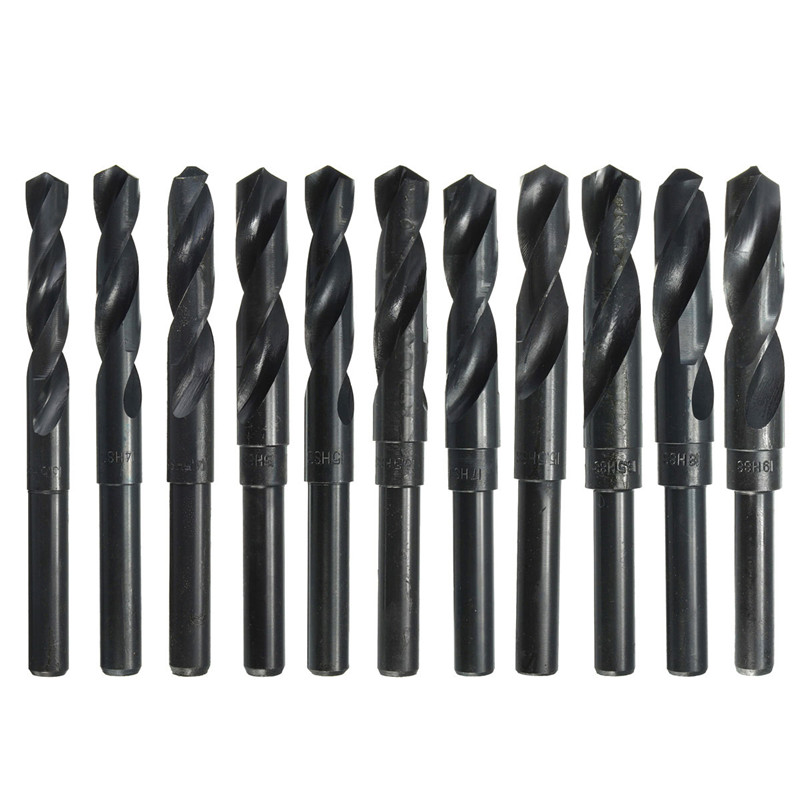1PCS HSS Twist Drill Bit 1/2 inch Dia Reduced Shank 13 13.5 14 14.5 15 15.5 16 16.5 17 18 19mm For Iron Steel Wood Machining