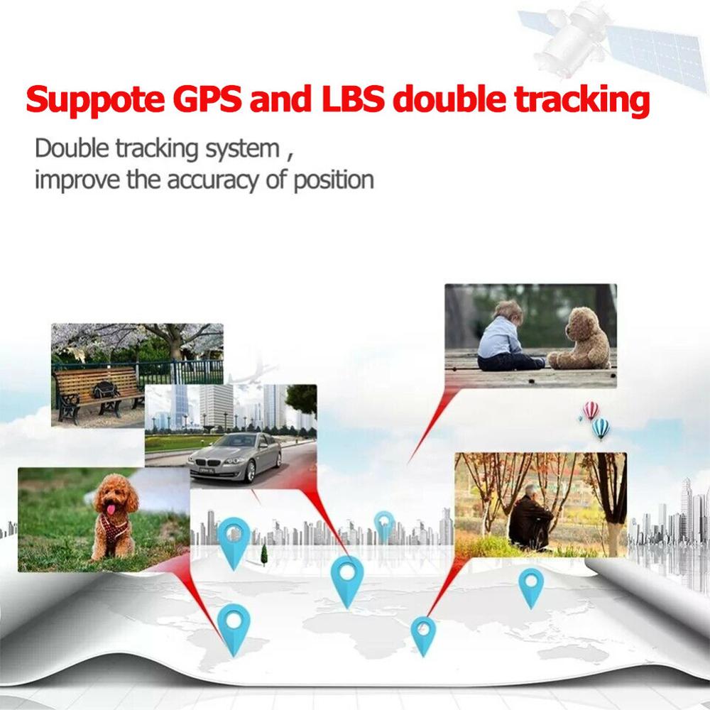 Mini GPS Car Tracker Kids Elder Smart Magnetic GPS Locator Car Key Finder Anti-Lost Recording Tracking Device Voice Control