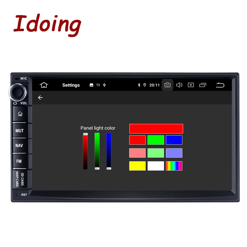 Idoing 7" PX6 Universal 2 din Car Android DSP Radio Multimedia Video Player Bluetooth 5.0 HDMI OUT GPS Navigation 4G+64G NO DVD