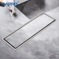 GAPPO Drains stainless steel recgangle bathroom floor waste drains shower drain strainer anti-odor ater drains strainer