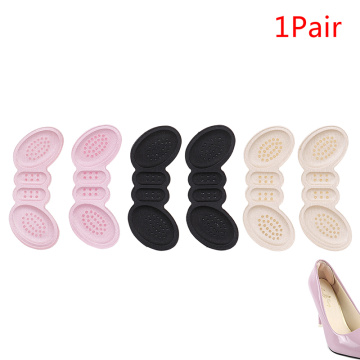 1pair New Women Insoles Soft Foam Cotton Gel Shoe Pads Foot Shoe Heel Stick Protector Anti Slip Pad