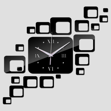 new acrylic clock home decoration quartz clocks Living Room safe modern design large digital watch sticker