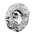 2/1Pcs Shower Cap Heat Aluminum Foil Waterproof Ultra-thin Bath Hoods Nourishing Dry Disposable Foil Hat Elastic Bathing Cap