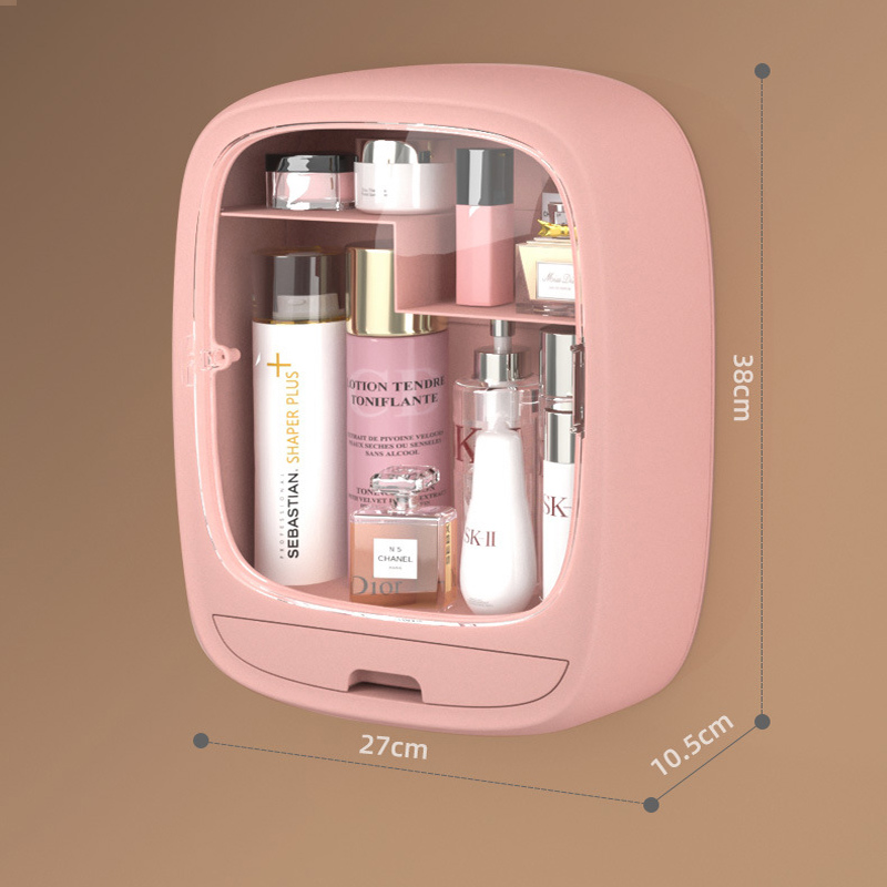 Cosmetic Storage Box Make Up Organizer Skin Care Product Storage Rack Jewelry Organizer Wall-mounted Shelf Household Waterproof