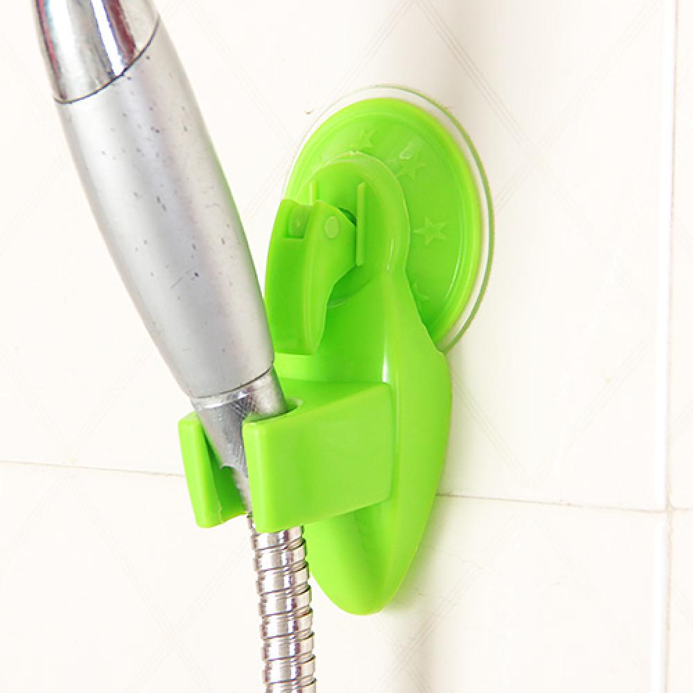 1PC Hot Sale Summer Portable Adjustable Home Bathroom Shower Head Holder Super Wall Vacuum Suction Cup Storage Rack Mount Shelf