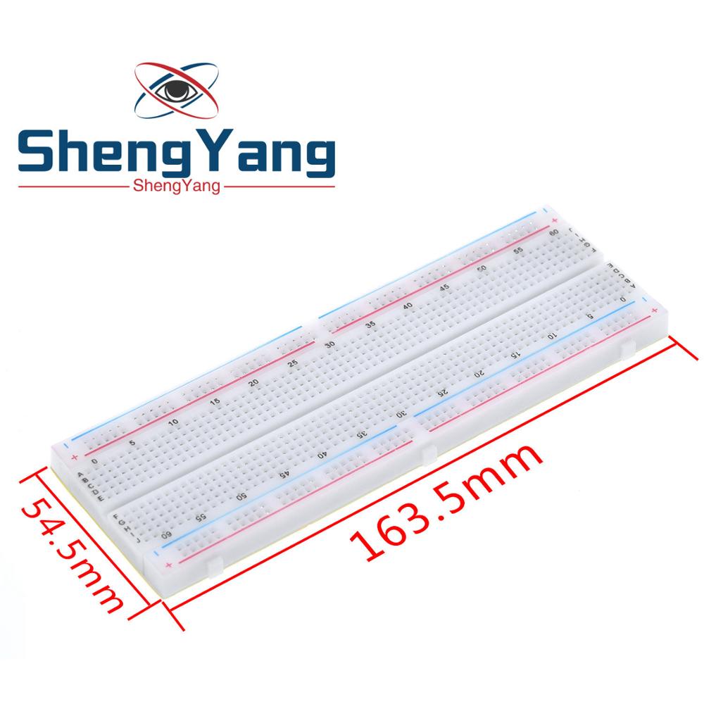 1pcs ShengYang Breadboard 830 Point PCB Board MB-102 MB102 Test Develop DIY kit nodemcu raspberri pi 2 lcd High Frequency