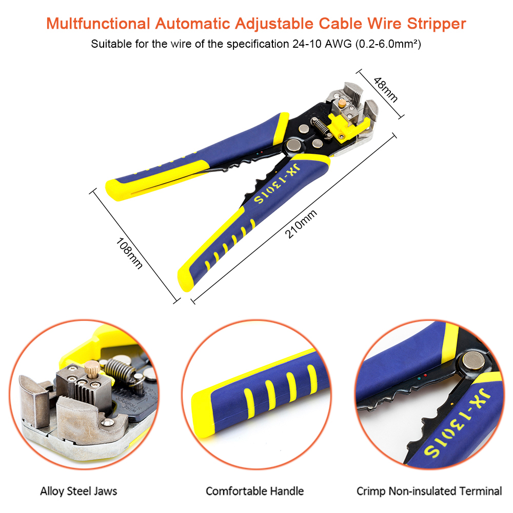 KKmoon Crimping Tool Multifunctional Wire Stripper Professional Wire Crimpers Engineering Ratcheting Terminal Pliers Cutter