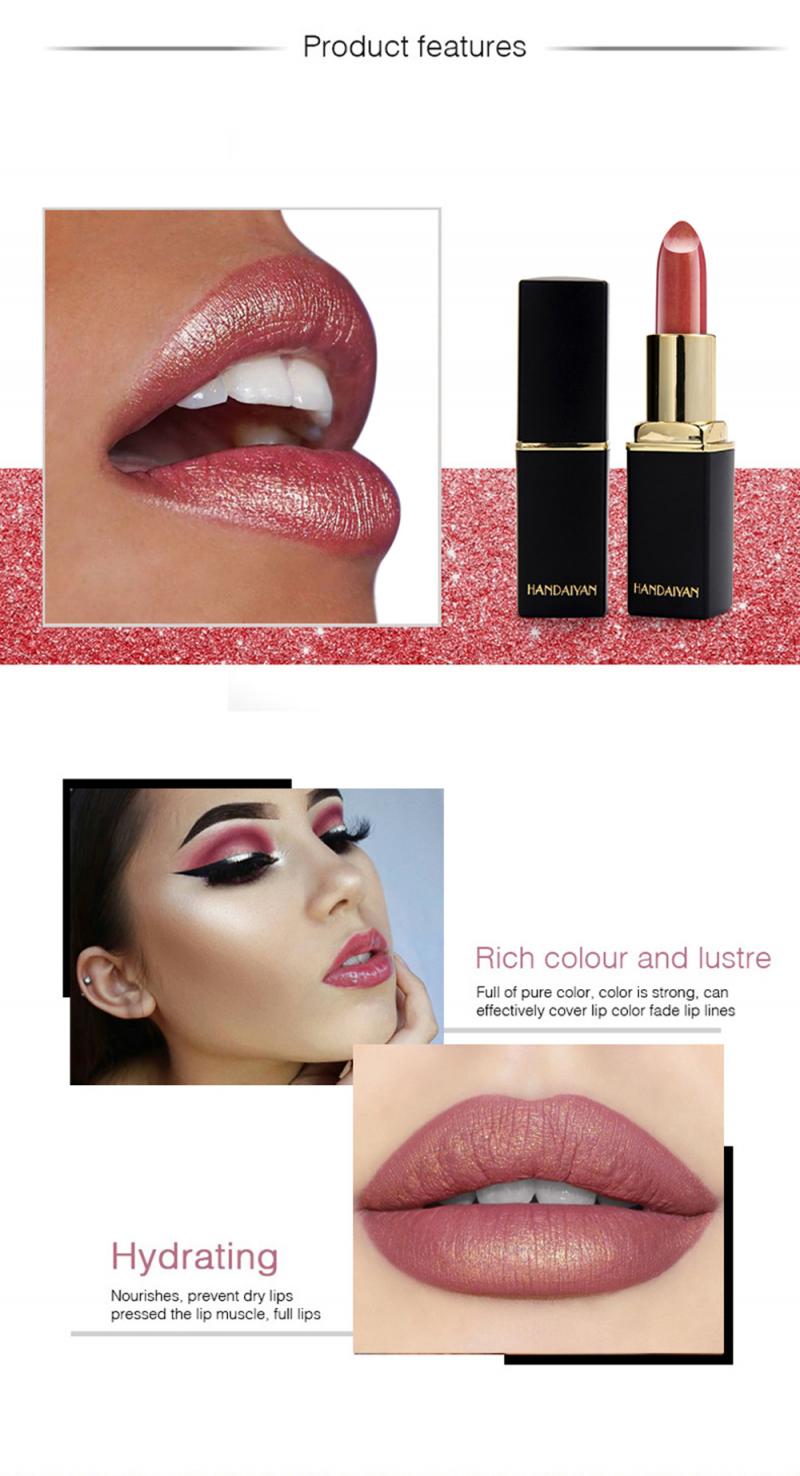 Lipstick Set Maquillaje Mujer Maquiagem Makeup Waterproof Shimmer Lasting Mermaid Lipstick Luxury Make Up Cosmetic TSLM1