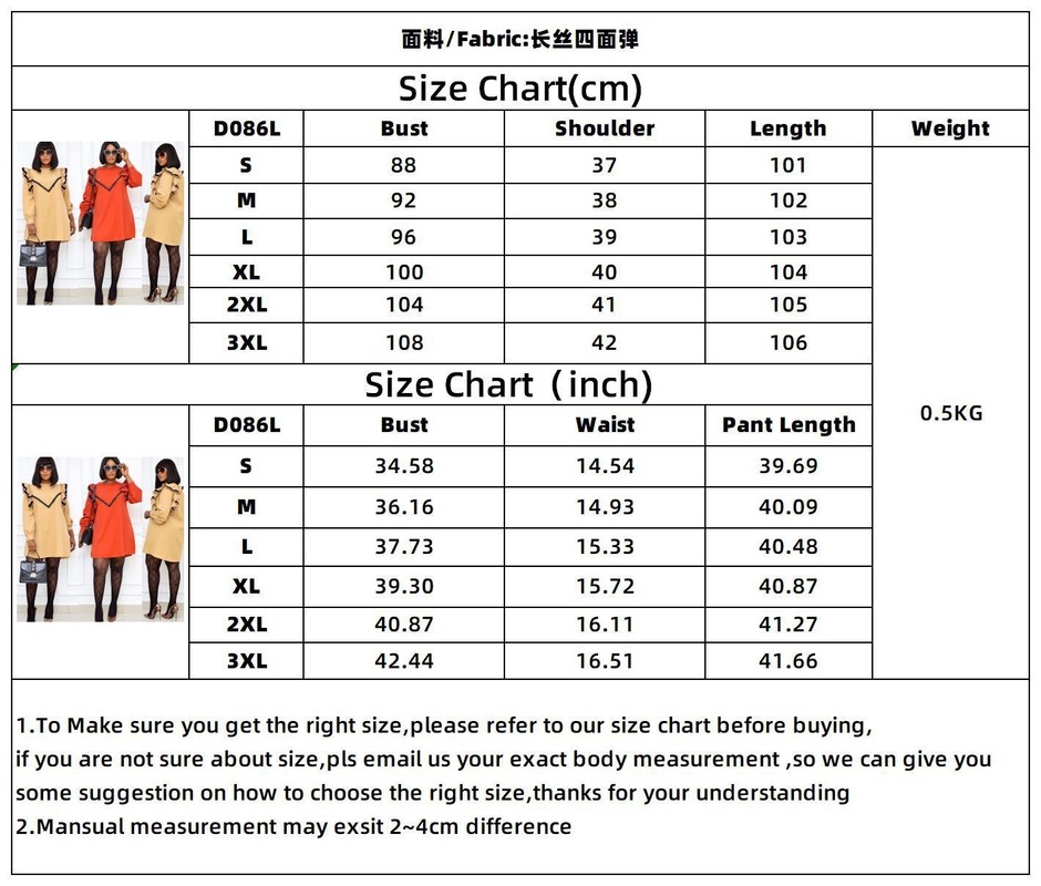 Autumn Sexy African Women O-neck Long Sleeve Solid Color Plus Size Mini Dress African Dresses for Women American Clothing