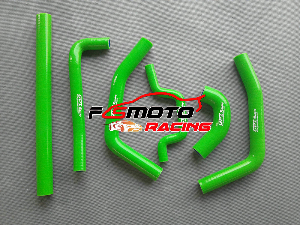GREEN Silicone Radiator Hose FOR Kawasaki KX250F KXF250 KX-F250 2009 - 2014 2013 2012 2011 2010 KXF 250