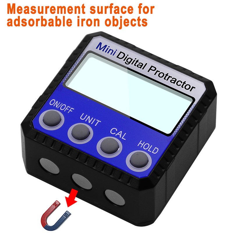 Digital Protractor Inclinometer Level Box Waterproof Angle Finder Measure Bevel Box Goniometer Magnet Gauge Ruler
