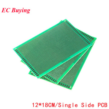 5pcs 12x18 12*18 Single Side Prototype PCB Universal Printed Circuit PCB Glass Fiber Universal Board Green Oil Epoxy Protoboard