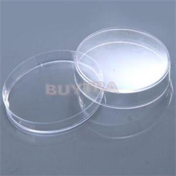 Clear 10pcs Plastic Petri Dishes Affordable Sterile Petri Dishes w/Lids for Lab Plate Bacterial Yeast 55mm x 15mm