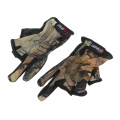 Camouflage Fishing Gloves Shooting Hunting Non Slip 3 Low-cut Fingers Gloves for fishing cycling camping