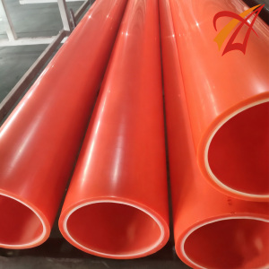 Orange High Stiffness MPP Cable Protection Pipe