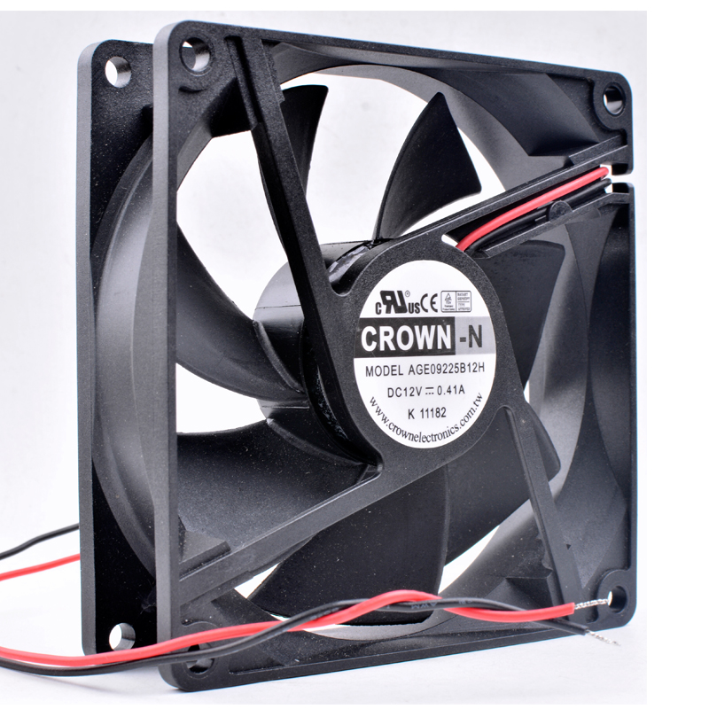 Original CROWN AGE09225S12H 9cm 9025 12V 0.41A computer chassis power cooling fan