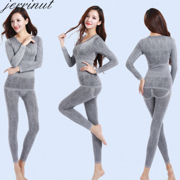 Jerrinut Thermal Underwear Women Long Johns Women For Winter Warm Long Johns Cotton Sexy Thermal Underwear Set For Women