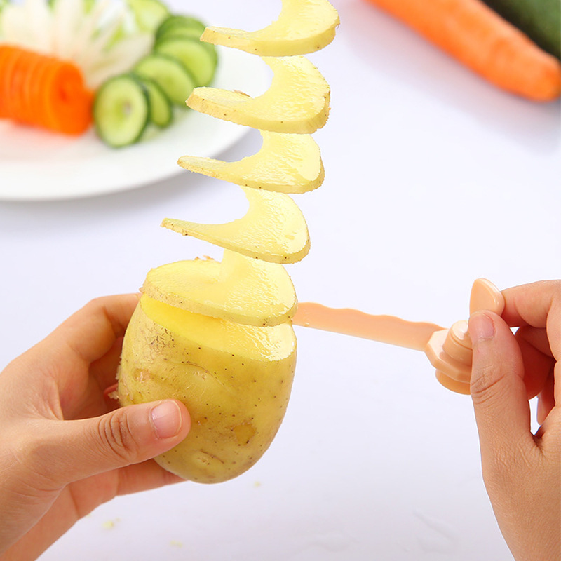 3 Colors Melon Fruit Roll Knife Carving Vegetable Coiling Implement Cutting Planer Cucumber Radish Appliances Home Kitchen Tool