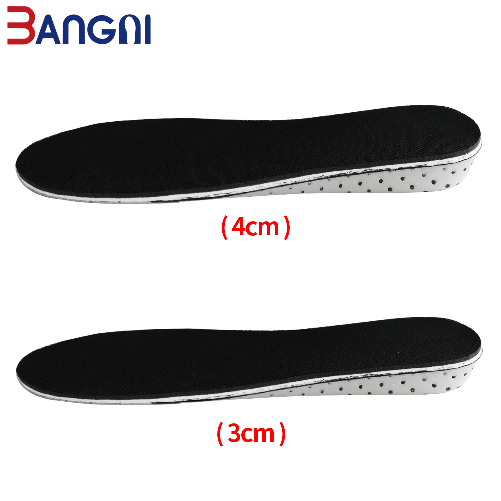 3ANGNI 1 Pair EVA Breathable Memory Foam Soft Height Increase Insoles For Shoes Men Women Lifts Insert Pad Taller High Insoles