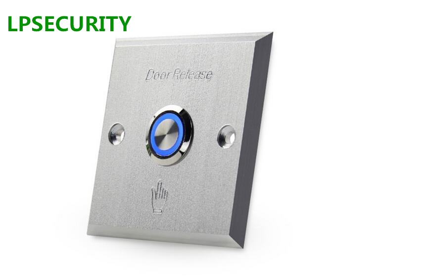 Metal Door button with LED backlight Metal Exit switch button door release For electric Lock Access Control system