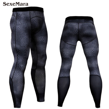 New Men's compression Leggings Running sports Gym fitness Bodybuilding Tight Trousers Sweatpants Race