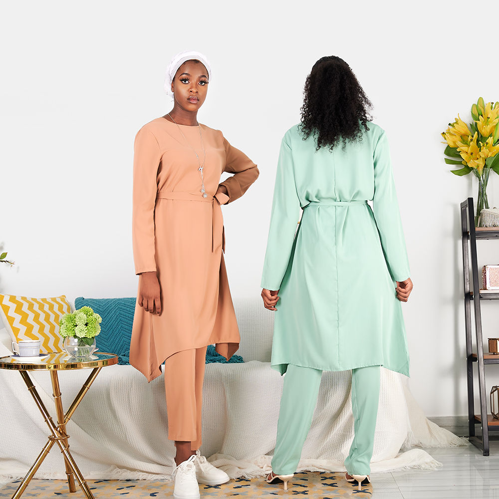 European American Clothing South Africa Dubai Abaya Musulman Ensembles Dress Muslim Sets African Dresses For Women Clothes