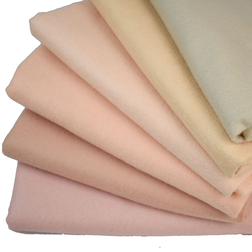 90X91CM 1.4MM Thickness skin pink Soft Felt Fabric Non-Woven Needle vilt handmade Cloth Doll Face manualidades diy feutrine
