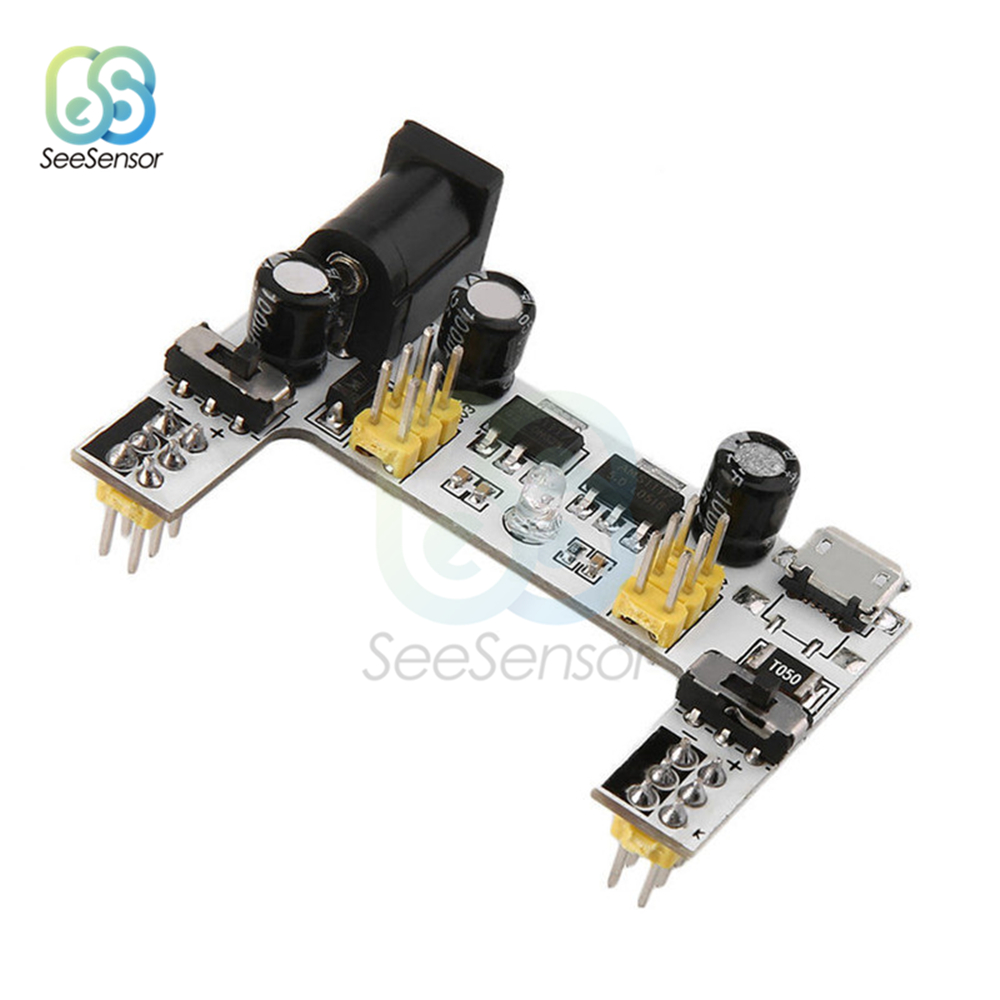 MB102 White Breadboard Dedicated Power Supply Module Micro USB Interface 2-way 5V/3.3V for arduino