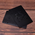 Waterproof Black Playing Cards Plastic Cards Collection Black Diamond Poker Cards Standard Playing Cards Creative Gift