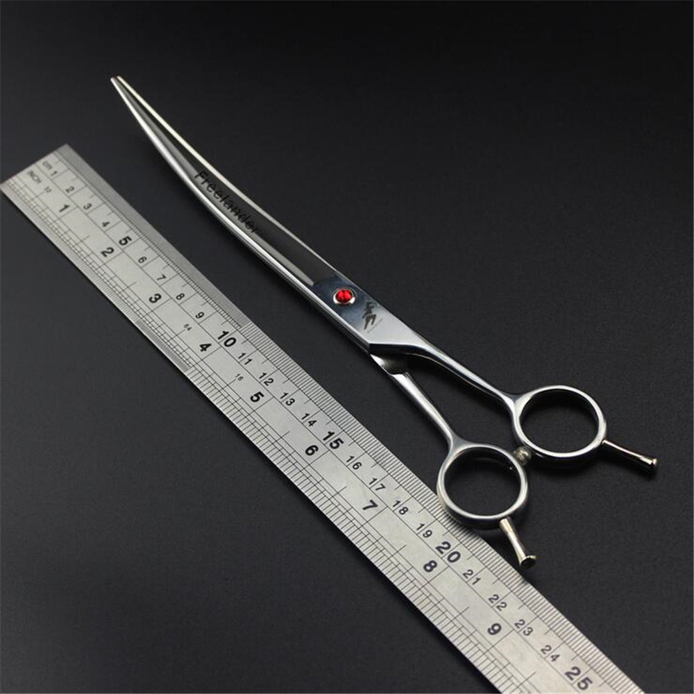 6/7/8/9 inch Curved Scissors Professional Cat Dog Shears Pet Grooming Scissors Hair Cutting Japan 440C Animals Haircut Tools