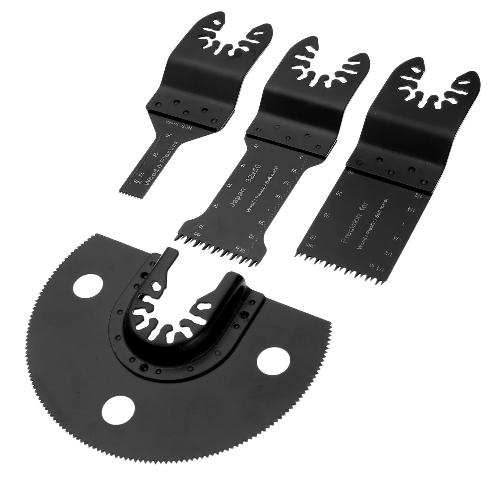 DRELD 4pcs/set Oscillating Multi Tools HCS Saw Blade For Multimaster Fein Dremel Renovator Bosch Power Tool for Metal Cutting