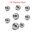 2.778mm 2.8mm 2.95mm 3mm 3.175mm 3.2mm 3.5mm Diameter SUS316 316 Stainless Steel Machine Car Bolt Rod Solid Bearing Ball Bead