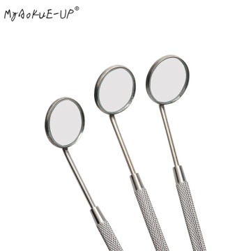 3 pcs Checking Mirror Eyelash Extension Dental Mirror Instrument Mouth Applying Teeth Tooth Clean Oral Tools