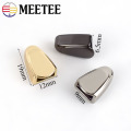 Meetee 10pcs Metal Zipper Pull Tail Lock Clip Buckle Zip Cord Stopper Screw Plug DIY Bags Leather Hardware Accessories Crafts