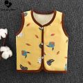 New 2020 Autumn Winter Boys Girls Sleeveless Wool Vest Jacket Cartoon Print Coat Kids Warm Cashmere Fur Vest Outwear Clothes