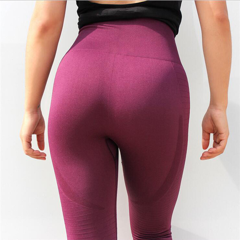 Women Yoga Pants High Waist Compression Tights Sports Pants Push Up Running Trousers Gym Fitness Leggings Cropped Pants