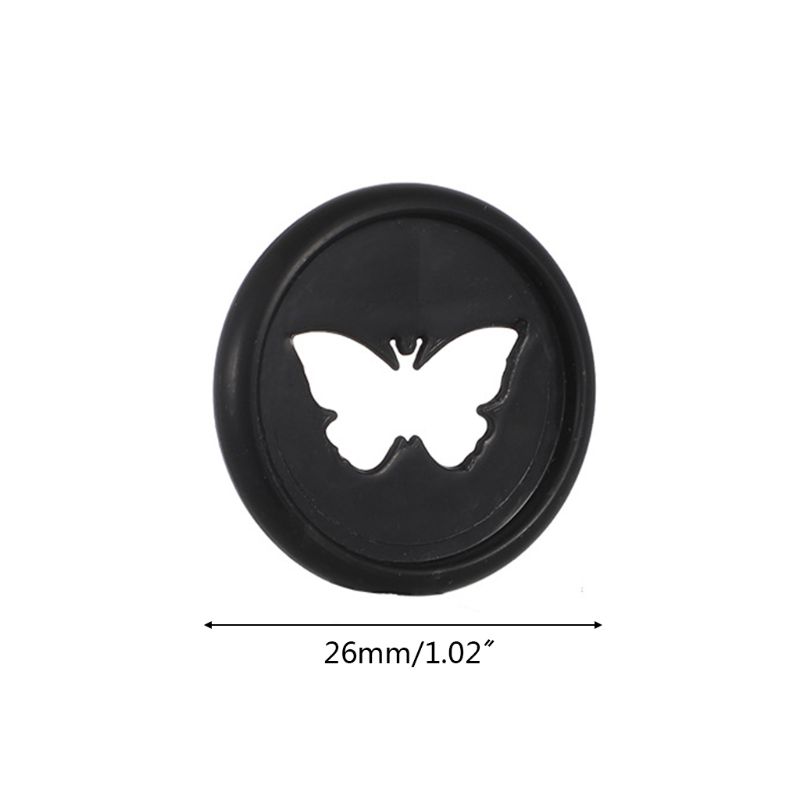 20pcs 26mm Butterfly Notebook Plastic Binding Ring Mushroom Hole Disc 360 Degree T3LB