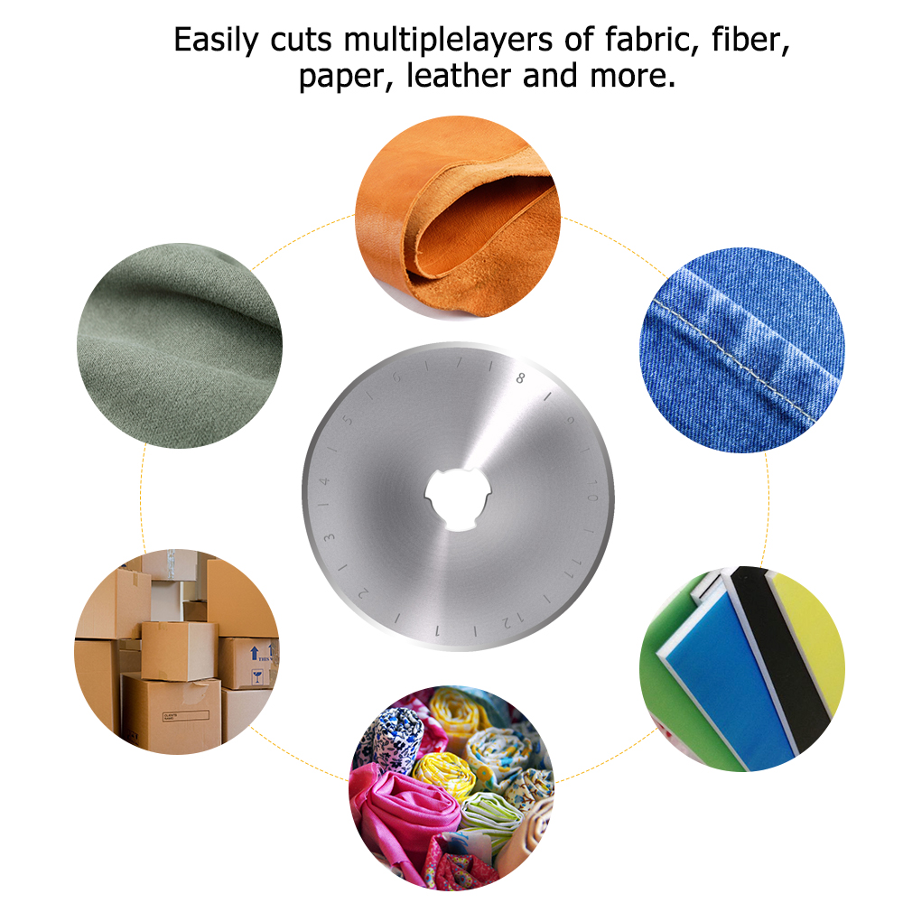 Rotary Cutter Leather Cutting Tool Fabric Cutter Circular Blade DIY Patchwork Craft Leather Sewing Quilting Cutting Fit Olfa Cut