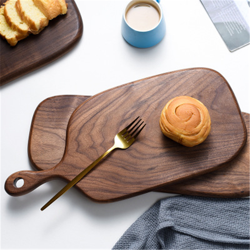 Chopping Boards Solid Wood Cutting Board Black Walnut Pizza Board Wood Steak Bread Board Cutting Vegetables Fruit Tabla De Corte