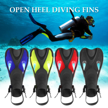 2019 Adults/Kids Anti-slip Swimming Fins Adjustable Strap Diving Fins Open Heel Swim Fins Flippers Snorkeling Scuba Equipment